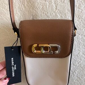 Marc Jacobs Brown and Cream Crossbody Bag